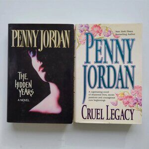 5/$12 2 Romance Books Penny Jordan Cruel Legacy Hidden Years Drama HCDJ